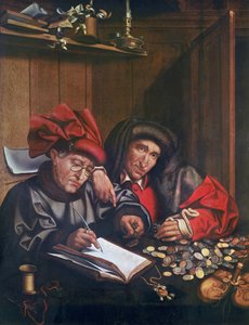 Pengevekslerne, ca. 1530 av Quentin Massys or Metsys