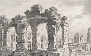 Ruines de Cumes, 1700-tallet. av Quentin Pierre Chedel