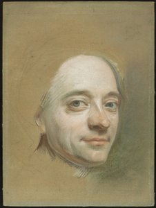 Selvportrett, ca. 1737 (pastell på grønnbrunt lagt papir) av Quentin de la Latour