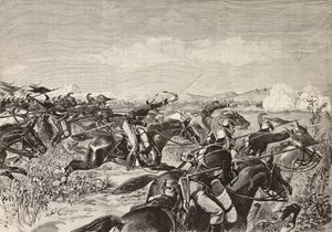 Savoy Cavalry Regiment lader, 10. september av Quinto Cenni