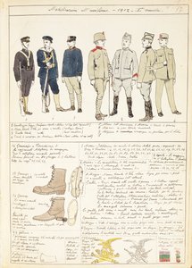 Uniforme varianter av Kingdom of Italy, fargeplate av Quinto Cenni av Quinto Cenni