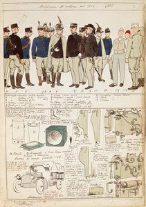 Uniforme varianter av Kingdom of Italy, fargeplate av Quinto Cenni av Quinto Cenni