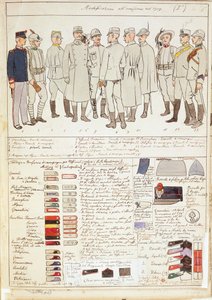 Uniforme varianter av Kingdom of Italy, fargeplate av Quinto Cenni av Quinto Cenni