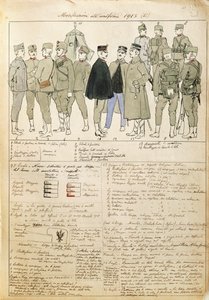 Uniforme varianter av Kingdom of Italy, fargeplate av Quinto Cenni av Quinto Cenni
