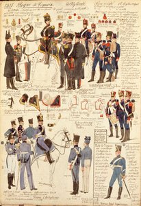 Uniforms of Artillery of Kingdom of France, av Quinto Cenni, fargeplate av Quinto Cenni