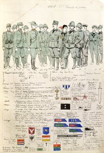 Uniformer of Kingdom of Italy av Quinto Cenni, Fargeplate av Quinto Cenni