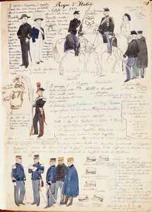 Ulike uniformer fra Kingdom of Italy av Quinto Cenni, fargeplate av Quinto Cenni