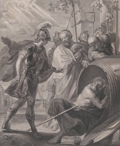 Møtet mellom Diogenes av Sinope og Alexander den store, 1784. av Quirin Mark