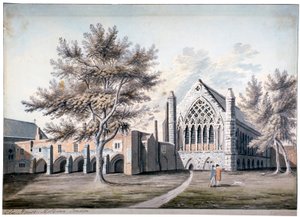 Utsikt over Ely House i Ely Place, Holborn, London, 1775 av RB Godfrey