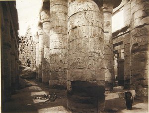 Stort tempel i Karnak av R.M. Junghaendel