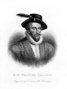 Sir Walter Raleigh, forfatter, poet, hoffmann og oppdagelsesreisende, 1800-tallet