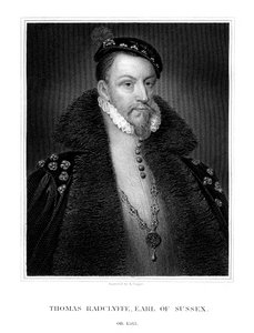 Thomas Radclyffe, tredje jarl av Sussex, lord-løytnant av Irland, 1823. av R. Cooper
