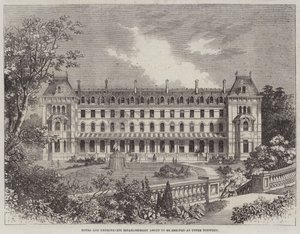 Hotel and Hydropathic Establishment er i ferd med å bli reist i Upper Norwood