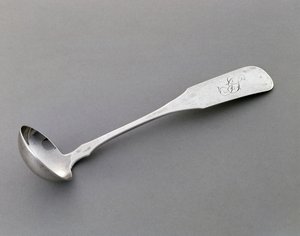 øse, c. 1849–1867 (sølv) av R. Lyman