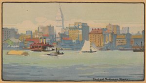 New York fra 34th Street Ferry, 1914.