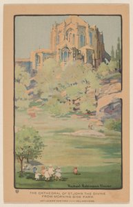 The Cathedral of St. John the Divine fra Morningside Park av Rachael Robinson Elmer