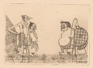 Wajangpoppen av Raden Katamsi (signed by artist)