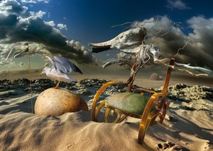 Surrealistisk ørkenstol av Radoslav Penchev