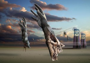 Surrealistiske ørkenhender av Radoslav Penchev