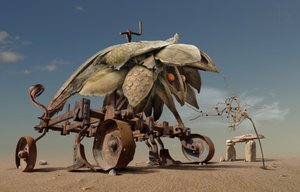 Surrealistisk ørkenmaskin av Radoslav Penchev