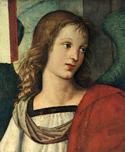 Hodet til en engel, ca. 1500 av Raffaello Sanzio Raphael