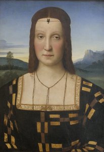 Portrett av Elisabetta Gonzaga 1471-1526 av Raffaello Sanzio Raphael