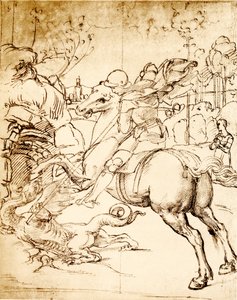 St. George dreper dragen av Raffaello Sanzio Raphael