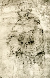 Studie av en munk, 1913. av Raffaello Sanzio Raphael