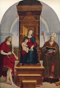 Madonna Degli Ansidei, 1505, c1915 av Raffaello Sanzio Raphael