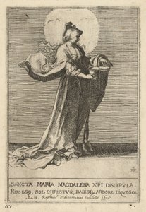 Den hellige Maria Magdalena av Raffaello Schiaminossi, after Lucas van Leyden