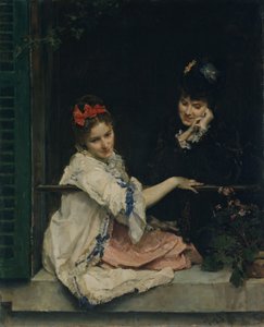 Jenter ved et vindu, ca. 1875. av Raimundo de Madrazo y Garreta