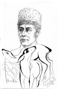 Franz Marc / tegning av Rainer Ehrt av Rainer Ehrt