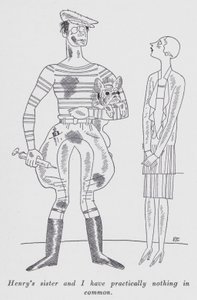 Illustrasjon for "But Gentlemen Marry Brunettes" av Anita Loos (litho) av Ralph Barton