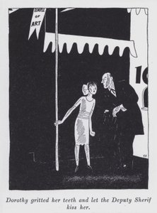 Illustrasjon for "But Gentlemen Marry Brunettes" av Anita Loos (litho)