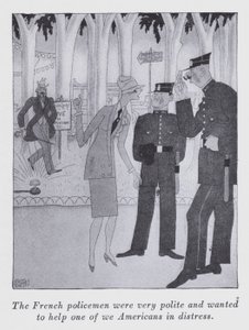 Illustrasjon for "But Gentlemen Marry Brunettes" av Anita Loos (litho)