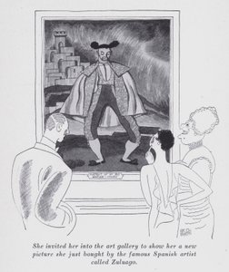 Illustrasjon for "But Gentlemen Marry Brunettes" av Anita Loos (litho) av Ralph Barton