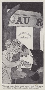 Illustrasjon for Gentlemen Prefer Blondes av Anita Loos (litho) av Ralph Barton