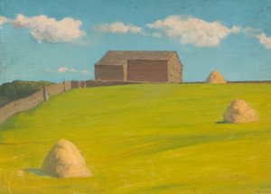 Gård (olje om bord) av Ralph Bullock