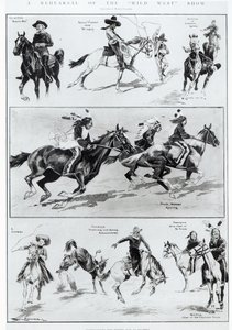 En repetisjon av Wild West Show på Olympia av Ralph Cleaver