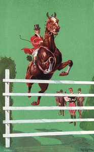 International Horse Show, Olympia, London, juni 1908 (farge litho) av Ralph Cleaver