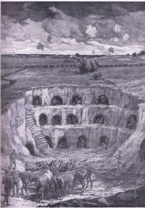 De moderne hulebeboerne, fra History of the Great War Vol 3 utgitt av Waverley Book Co Limited, ca. 1920 av Ralph Cleaver