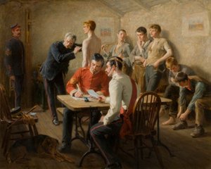 Passerer legen, 1896 av Ralph Hedley