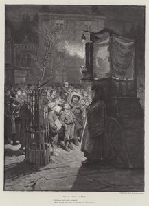 Punch og Judy av Ralph Hedley