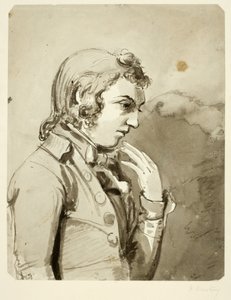 Portrett av Henry Armstrong (blyant og wc på papir) av Ralph II Waters
