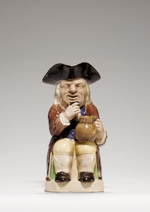 Staffordshire kremvare Toby-kanne, ca. 1785 av Ralph Junior Wood