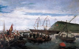 Katalanske frivillige tok fatt på krigen på Cuba i 1870 av Ramón Padró y Pedret