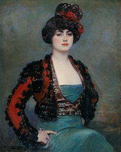 Julia - Casas, Ramon (1866-1932) - ca. 1915 - Olje på lerret - 85x67 - Carmen Thyssen Museum, Malaga