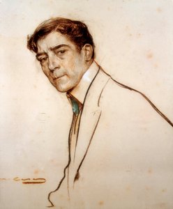 Portrett av Alexandre de Riquer (1856-1920) av Ramon Casas i Carbo