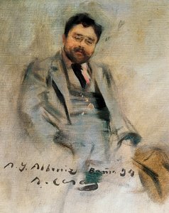 Portrett av Isaac Albeniz på 34 år (olje på lerret) av Ramon Casas i Carbo