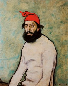 Portrett av Pere Romeu av Ramon Casas i Carbo
